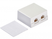 Розетка компьютерная 2хRJ45 cat.5е 110/Krone тип (Dual IDC) Netko Розетка компьютерная 2хRJ45 cat.5е 110/Krone тип (Dual IDC) Netko